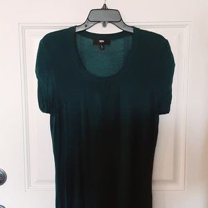 Mossimo Teal Knit Petal Sleeve Top Large